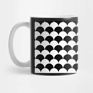 Abstract pattern - black and white. Mug